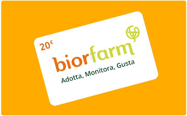 Buono digitale Biorfarm del valore di euro 20,00